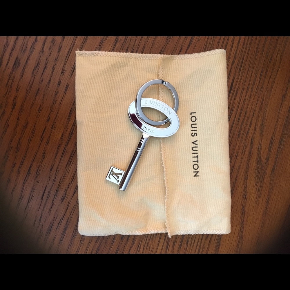 Louis Vuitton silver skeleton key